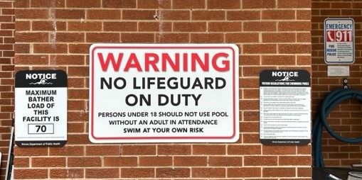 Pool Sign